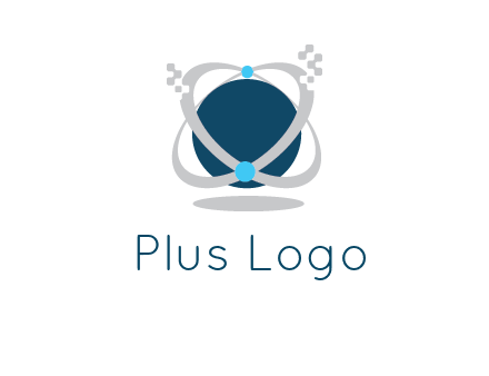 technology logo showing rings around a circle