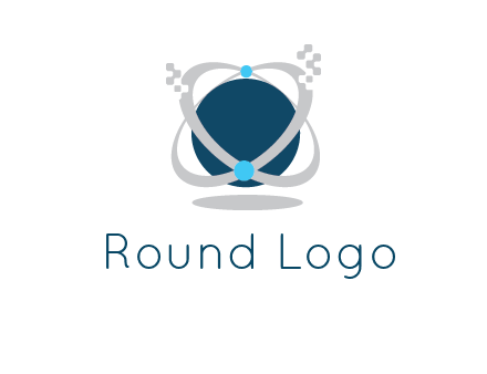 technology logo showing rings around a circle