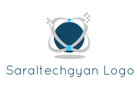 technology logo showing rings around a circle