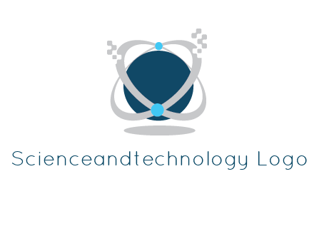 technology logo showing rings around a circle