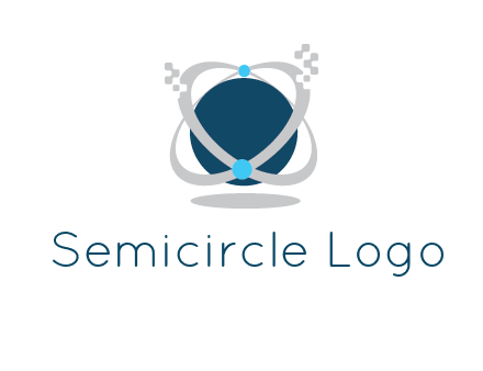 technology logo showing rings around a circle