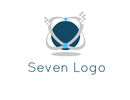 technology logo showing rings around a circle