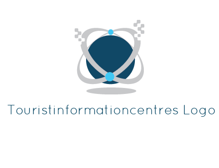 technology logo showing rings around a circle