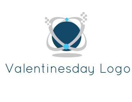 technology logo showing rings around a circle