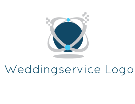 technology logo showing rings around a circle
