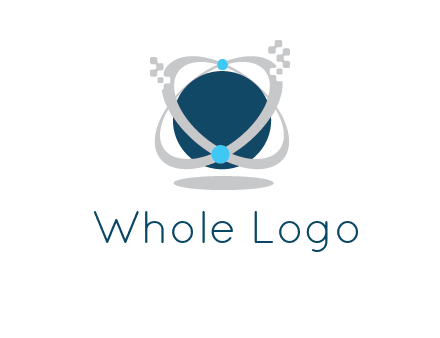 technology logo showing rings around a circle