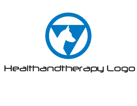 dog in triangle logo