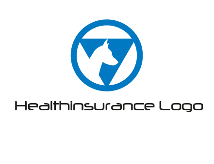 dog in triangle logo