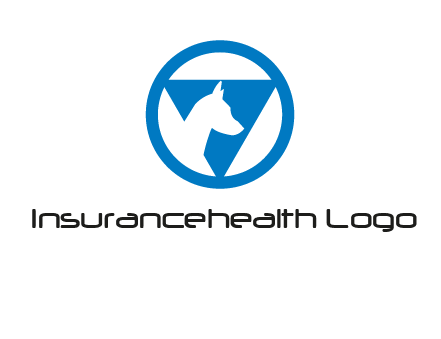 dog in triangle logo