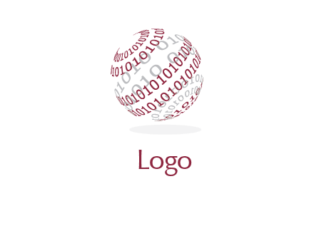 coding on globe logo