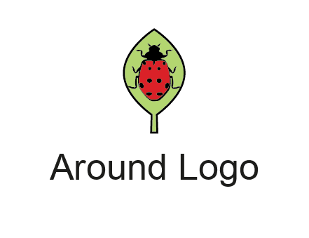 ladybug on leaf logo