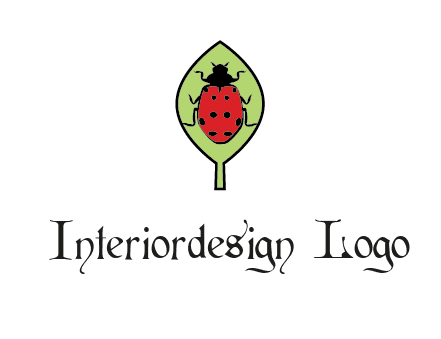ladybug on leaf logo
