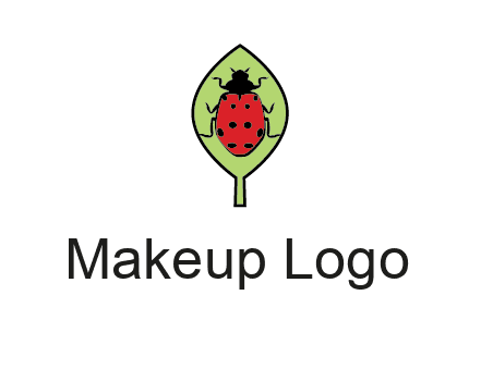 ladybug on leaf logo