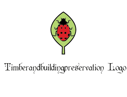 ladybug on leaf logo