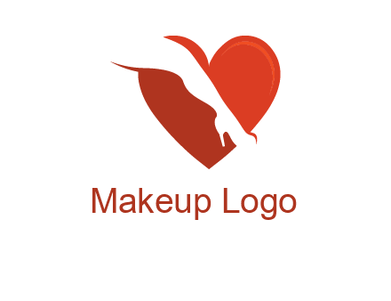 leg with heels in heart logo