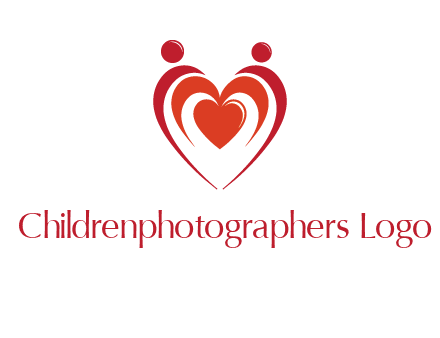 love and dating logo with hearts
