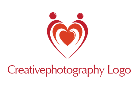 love and dating logo with hearts