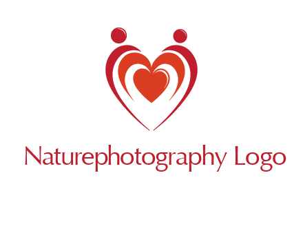love and dating logo with hearts