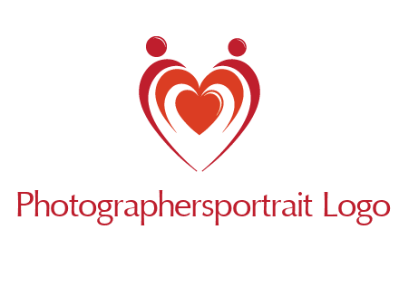 love and dating logo with hearts