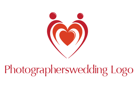 love and dating logo with hearts