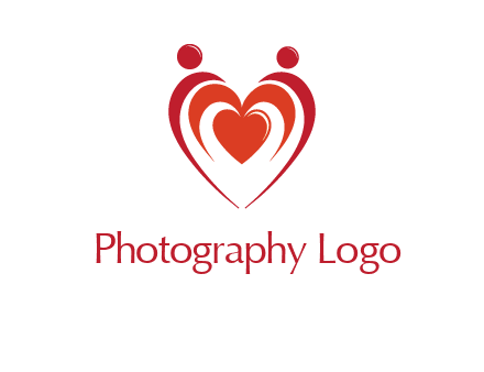 love and dating logo with hearts
