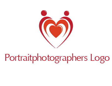 love and dating logo with hearts