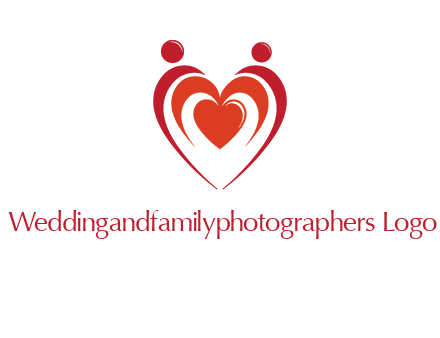 love and dating logo with hearts
