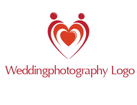 love and dating logo with hearts