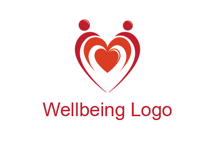 love and dating logo with hearts