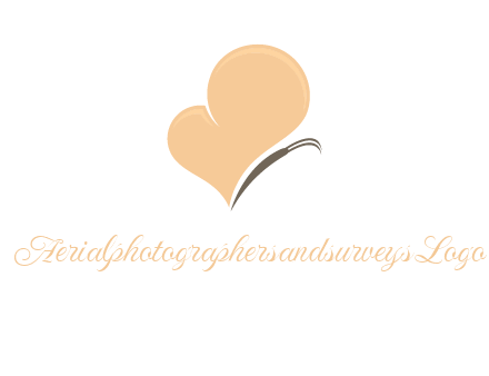 insect with heart wings logo