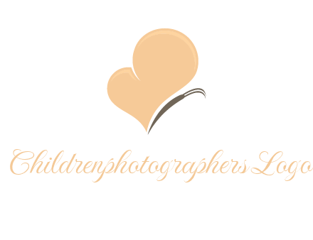 insect with heart wings logo