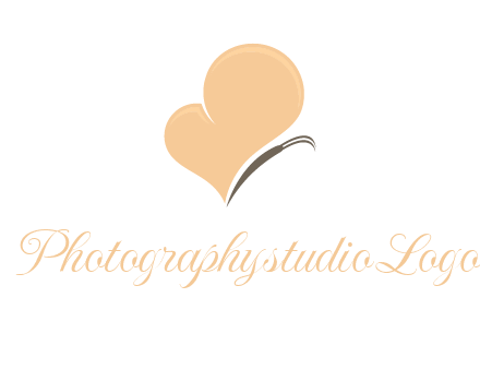insect with heart wings logo