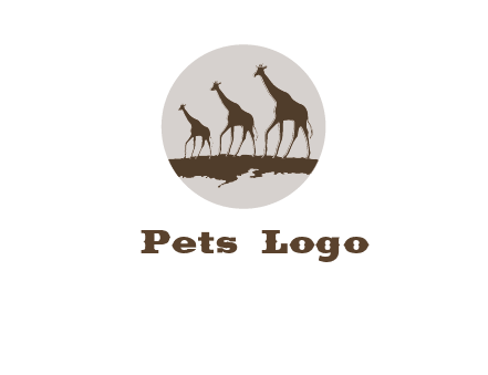 giraffes in circle logo