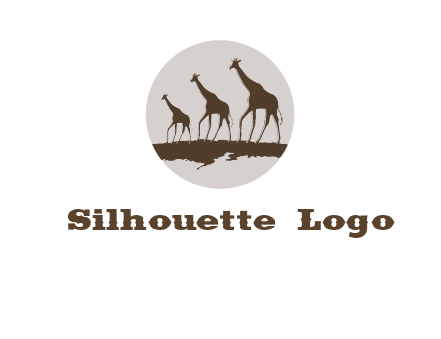 giraffes in circle logo