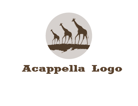 giraffes in circle logo