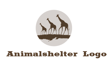 giraffes in circle logo