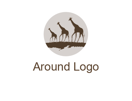 giraffes in circle logo