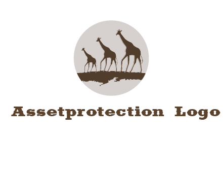 giraffes in circle logo
