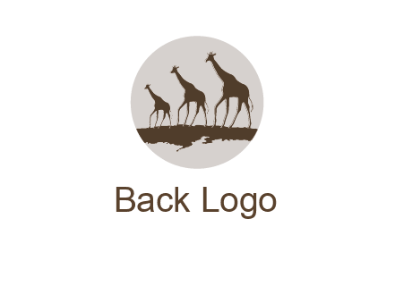 giraffes in circle logo