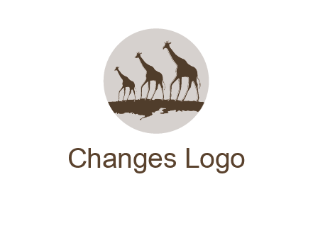 giraffes in circle logo