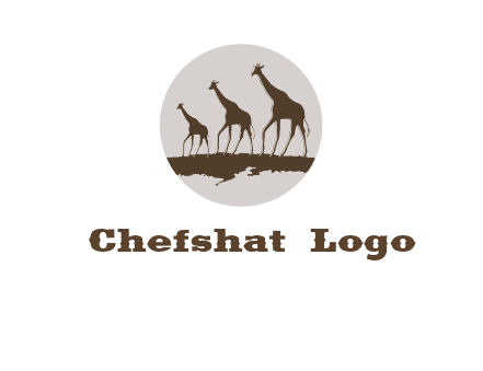 giraffes in circle logo
