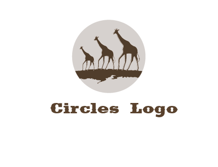 giraffes in circle logo