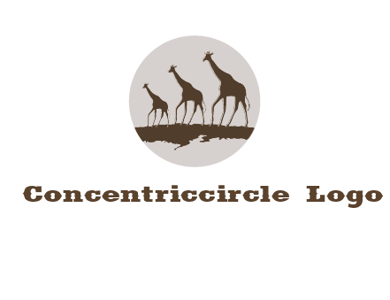 giraffes in circle logo