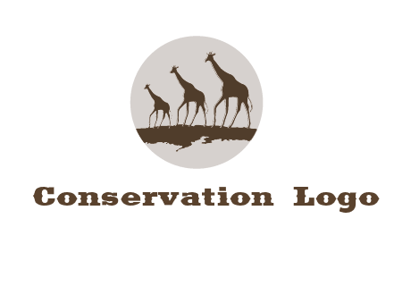giraffes in circle logo