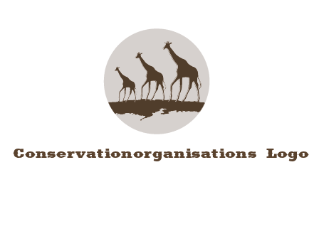 giraffes in circle logo