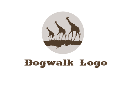 giraffes in circle logo