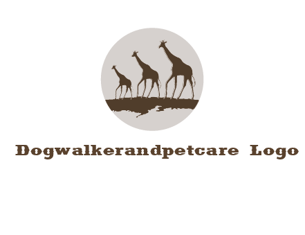 giraffes in circle logo