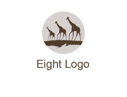 giraffes in circle logo