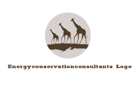 giraffes in circle logo