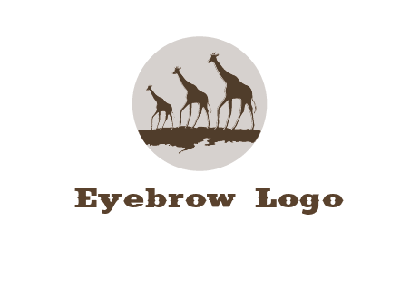 giraffes in circle logo